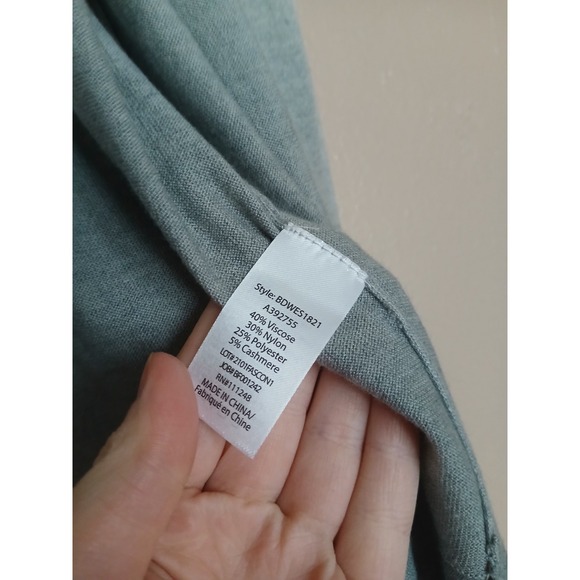 Barefoot Dreams Sweater XL Luxe Blend Cardigan Open Pockets Ombre Cashmere Boho - Picture 4 of 15